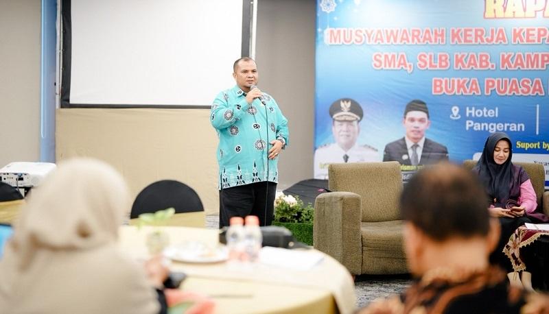 Bahas Kebijakan Pendidikan dan Fasilitas Sekolah, MKKS Kampar Gelar Rapat