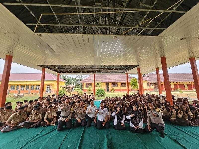 Antisipasi Narkoba di Sekolah, Police Goes to School di Rohil di Gelar