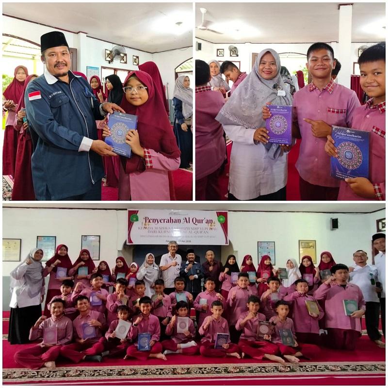 KWQ Wakafkan Mushaf Al-Qur’an untuk Hafidz-Hafidzah SD IP YLPI Pekanbaru