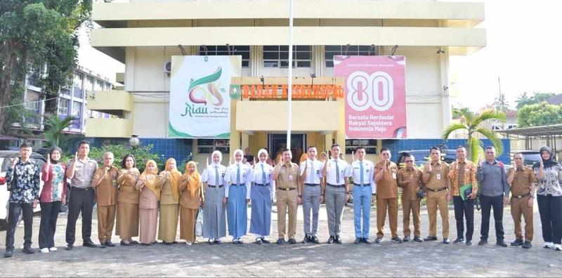 Enam Pelajar Terbaik Riau Berjuang Menuju Paskibraka Nasional 2026