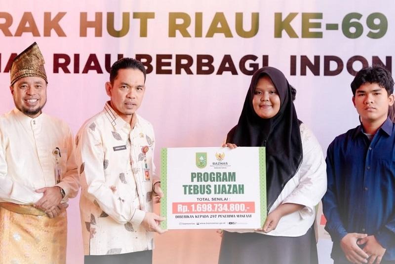 Baznas Riau Siapkan Rp1,6 Miliar untuk Tebus Ijazah dan Bantu Seragam Sekolah