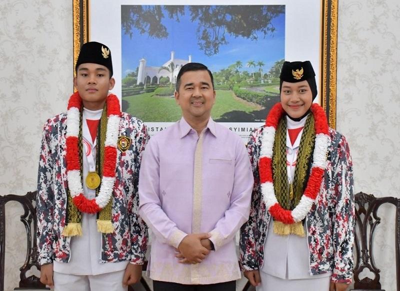 Tiba di Bandara SSK II Usai Tugas Paskibraka Nasional, Pemprov Sebut Jadi Kebanggaan Riau