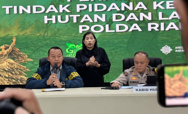 Usut 3.387 Hektare Lahan Terbakar, Polda Riau Tangani 58 Kasus Karhutla dan Tetapkan 61 Tersangka