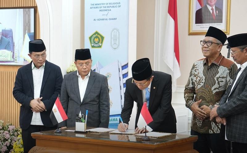 Bermitra di Bidang Pendidikan, Kemenag RI Kerjasama dengan Al Azhar Kairo