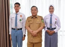 Plt Gubri SF Hariyanto Berikan Dukungan, Rizqy dan Arifa Utusan Riau di Paskibraka Nasional 2026