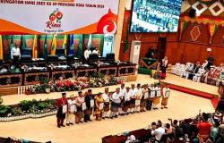 DPRD Riau Gelar Paripurna HUT Riau ke-69, Beri Tanda Jasa dan Berbagai Harapan Disampaikan